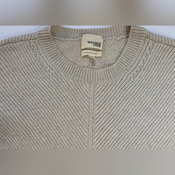 Wilfred Free Italian Made Cream Wool Sweater - Picture 10 of 11